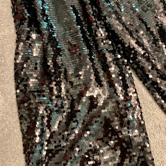 Julia Allert Occasion Black sequins trousers size Large - Picture 6 of 16